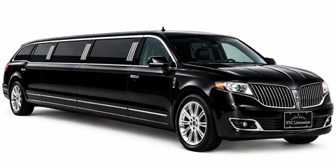 Black Lincoln MKT stretch limousine, exterior